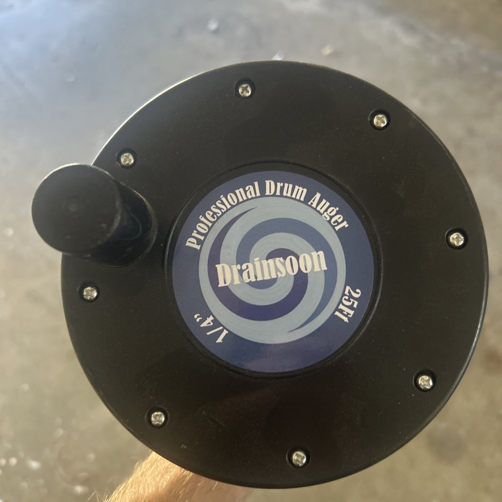 Drainsoon Pro Drum Auger 25 Ft 1/4&Prime; Opened Never Used