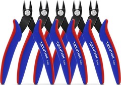5 Pack Diagonal Cut Pliers &ndash; Mini Side Wire Cutters Snips for Crafting Electrica