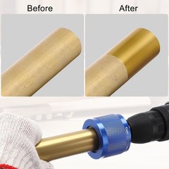 3PCS 1/2&Prime; 3/4&Prime; 1&Prime; Copper Pipe Cleaning Tool for Drill Tube HVAC Plumbing Repair