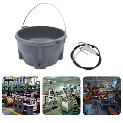 Handheld Oiler Bucket &Oil Gun Kit Lubricator of Pipe Threader Threading Machine