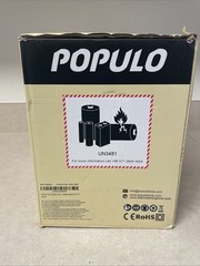 POPULO 20V Cordless Electric Drain Auger Efficient 25Ft Auto-Feed Red