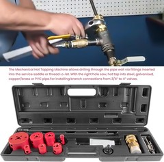 08350 DM3MECH Mechanical Hot Tapping Machine Complete Kit for NPT 300 psi