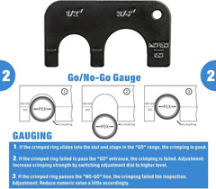 Combo Angle Head Pex Pipe Plumbing Crimping Tool for Copper Crimp Jaw Sets 1/2&Prime;