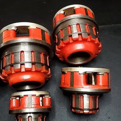 Ridgid 12-R Pipe Threader &ndash; 6 Die &ndash; Head Set 12R Threading Dies &ndash; 3/8&Prime; &ndash; 2&Prime;