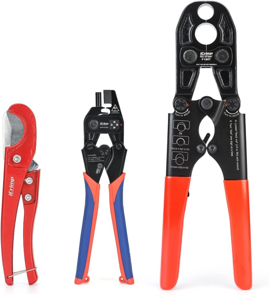 iCrimp Combo PEX Crimping Tool for 1/2 and 3/4-inch meets ASTM F1807