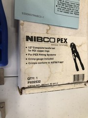 NIBCO PX02532 1/2&Prime; PEX Copper Ring Crimp Tool & Gauge conforms to ASTM F1807