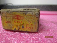 Qty (4) NEW Oster Dies 300 NC Bolt