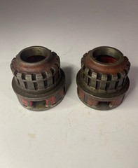 NINE (9) RIDGID 12R Die-Head Pipe Threaders 1/2&Prime; 1&Prime; 1-1/4&Prime; 1-1/2&Prime; 2&Prime; OLD STYLE