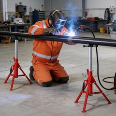 Pipe Jack Stand Foldable Quick-Lock Washer Carbon Steel CREDITABLE SELLER
