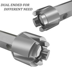 Tub Drain Remover Wrench, Heavy Duty Wrench Aluminum Alloy Silver