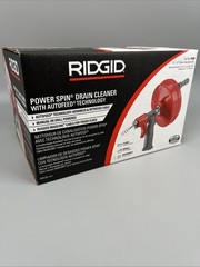 Ridgid 41408 Power Spin AUTOFEED Drain Cleaner Auger 25 ft. Drill/Manual