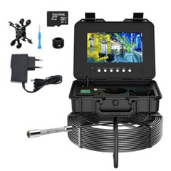 164ft Drain Sewer Camera Pipe Inspection Camera DVR HD 1080P 10&rdquo; Screen 5x Zoom
