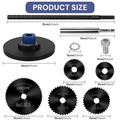 7 Inch PVC Internal Pipe Cutter Kit 5 HSS Blades Adjustable Depth Gauge