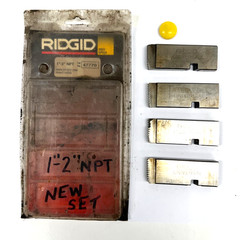 RIDGID 47770 REPLACEMENT PIPE DIE 1&Prime;-2&Prime; THREAD PITCH 11 1/2TPI RH LOT OF 4