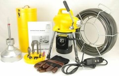 S75 BLUEROCK &reg; 3/4&Prime; to 4&Prime; Sectional Pipe Drain Cleaning Machine Snake Cleaner