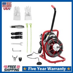 Drain Cleaner Machine ,75 FT 3/8 Inch Electric Drain Auger Snake Plumbing Tool