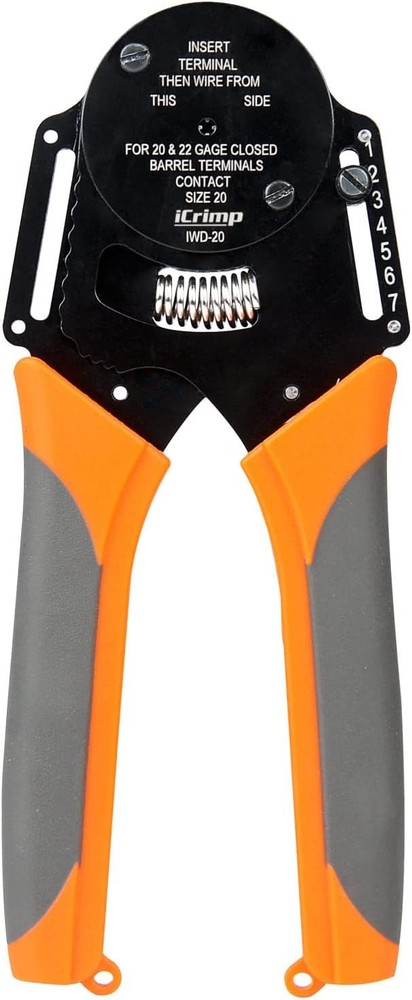 iCrimp Closed Barrel Crimper 4 way Indents,8 Impressions for Deutsch Solid Conta