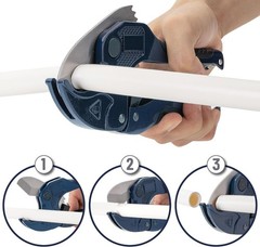 PVC Pipe Cutter Heavy Duty Tubing Tube Cutter 1-5/8&Prime; (42mm) Ratchet Cutting Tool