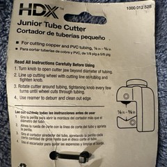 HDX Junior Tube PVC & Copper Pipe Cutter Cuts 1/8&Prime;- 5/8&Prime; Size Pipes SHIPS FAST!