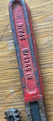 Globemaster Vintage Red 8&Prime;Pipe Wrench & cast iron 8 or10&rdquo; ? Made in Spain