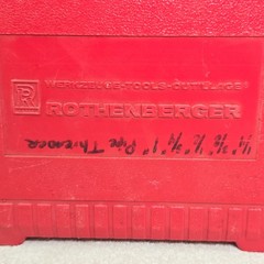 Rothenberger Manual Pipe Threader Kit 1&rdquo; To 1/4&rdquo; Mixed With Super Ego