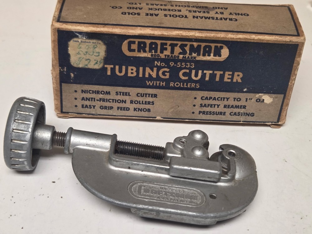 Vintage Craftsman Tube Cutter W/ Box