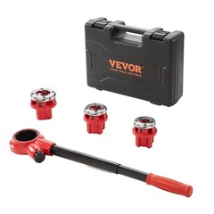 Ratcheting Threading Tool 1/2&Prime; 3/4&Prime; 1&Prime; NPT with Replaceable Dies Durable