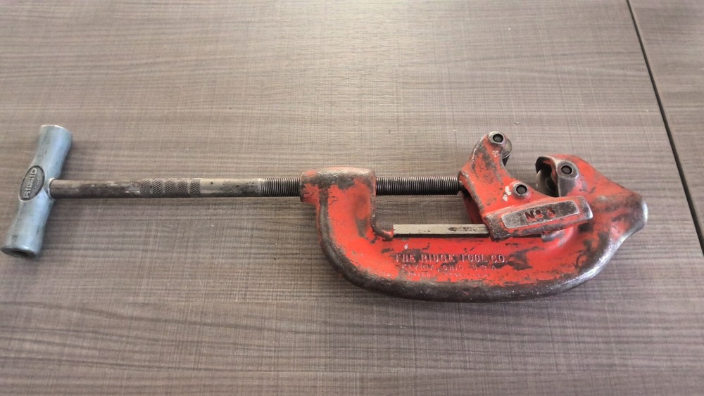 RIDGID NO. 3-S Heavy Duty Piper Cutter 1-3&Prime; U.S.A.!