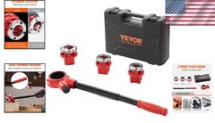 Universal Plumbing Pipe Threader Kit, 3 Dies Included
