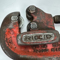 Lot of 3 Ridgid Heavy Duty Pipe Cutter 1/8in to 2in Models 1ea No2A 2ea No 202
