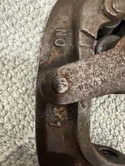Vintage Reed Mfg Co No. 1 Pipe Cutter Plumbing Tool Erie PA Antique Cast Iron
