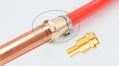 12 Pack 1/2&Prime; Press Propress X 1/2&Prime; PEX Adapter Crimp Fittings Brass Coupling Con