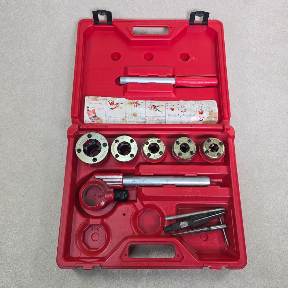 Rothenberger Manual Pipe Threader Kit 1&rdquo; To 1/4&rdquo; Mixed With Super Ego