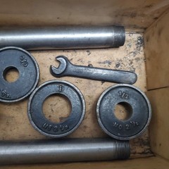 Vintage GTD Pipe Threading Tool Set In Original Box 3/8&Prime; 1/2&Prime; 3/4&Prime; 1&Prime; 1-1/4&Prime;&hellip;