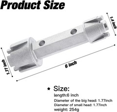 Tub Drain Remover Wrench &ndash; Use to Install and Remove Most Bath and Shower Drains