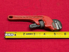 NYE Tool Heavy Duty Offset Pipe Wrench, 6&Prime;, 3/4&Prime; Capacity, Steel Vintage!