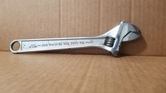 RIDGID #710 10&Prime; Forged Steel Adjustable Wrench Made in USA Working VGC