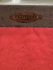 Vintage Craftsman USA Pipe Threader w/ 2 Square Dies and Handle Original Holder