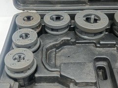 EGA MASTER PIPE THREADING DIE SET&ndash;1/4&Prime; TO 2&Prime; BSPT WITH RATCHET HANDLE HEAVY DUTY