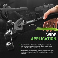 Tubing Bender Kit 1/4in7/8in Ratchet Copper Pipe Bender Tool Set Hvac 90ฐ Bend W