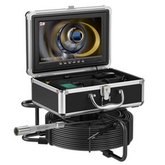20M Sewer Pipe Inspection Camera with 512HZ Transmitter 10&Prime; Monitor Drain Camera