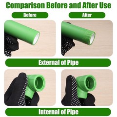 3PCS PVC Pipe Threader Tool Internal External Threading Tool Set New