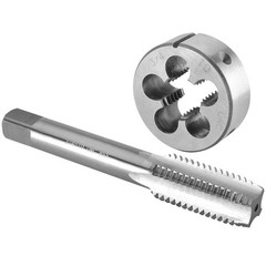 Burkit 3/4&Prime;-10 UNC Tap and Die Set, 3/4 x 10 UNC Machine Thread Tap and Round&hellip;