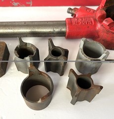 Sears Craftsman Pipe Threading Dbl Pawl Long Handle Set 5 Die Solid Ratchet USA