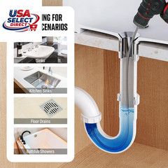120V Auto Feed Drain Auger 23FT for 3/4&Prime;-2&Prime; Pipes