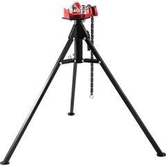 VEVOR Tripod Pipe Chain Vise 1/8&Prime;-5&Prime; Capacity Folding Legs W/ Harden Teeth&Chain