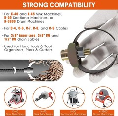 52817 T-231 2-1/2&Prime; C Cutter Drain Cleaner Tools for Ridgid K-40 K-45 K-50 K-3800