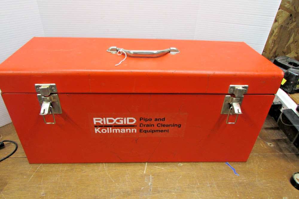 Ridgid Kollmann K-38B 12V Snake Drain Cleaner, 2 batteries, charger, NOT TESTED