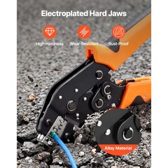 Uimoso Ratcheting Wire Crimper Tool 24-12 AWG for Electrical Connections