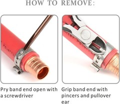 Ratcheting PEX Cinch Tool for Fastening Stainless Clamps from 3/8-Inch to 1-I&hellip;